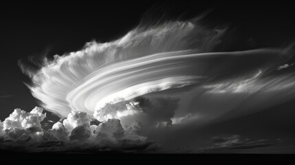 Dynamic White Cloud Formation with Dramatic Movement for Powerful Background
