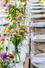 Fototapeta premium wedding table setting