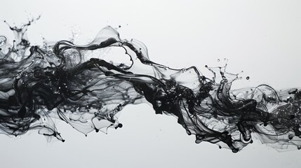 A twisting jet of water captured against a white backdrop.
