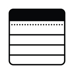 Notepad icon design in editable design style, ready for premium use