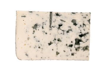 blue mold cheese isolated on white