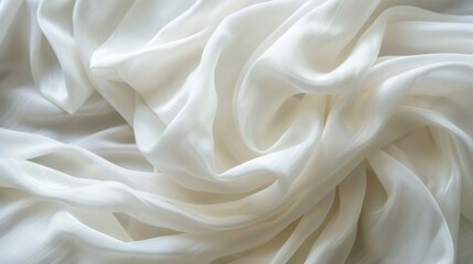 Obraz premium White Fabric Drape.