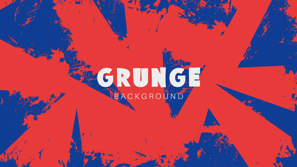Abstract Red Blue Grunge Texture Background
