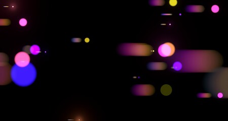 A spiral of lights and colors that looks like a tunnel