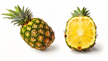 pineapple on white background