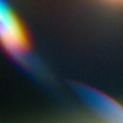 Hologram overlay effect rainbow crystal light leaks background , colorful abstract retro film photo overlay or screen filter .