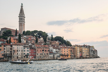 Fototapeta premium City of Rovinj in croatia with meer
