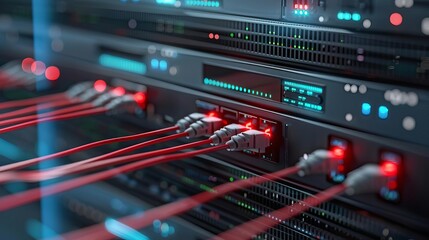 Obraz premium CloudStrike Network Security Firewall Protection A network diagram showing firewall protection between internal and external networks
