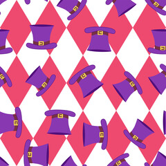 Alice in Wonderland seamless pattern. Roses, keyhole, key, Cheshire cat