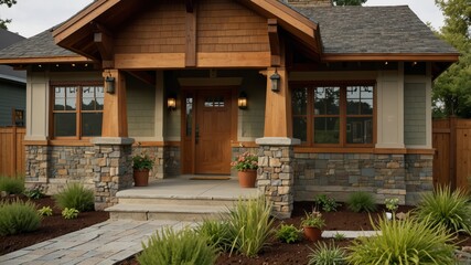 Fototapeta premium Craftsman Bungalow House