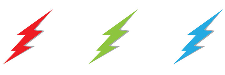 thunder bolt flash icon, yellow flash lightning bolt icon - Electric power icon symbol - Power energy icon sign. vector illustration