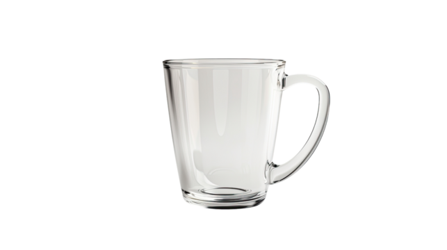 Glass cup transparent background