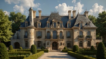 Fototapeta premium French Chateau