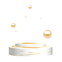 pedestal, base, circle, gold