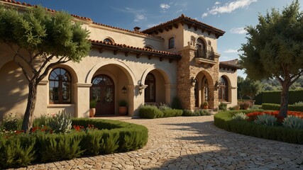 Fototapeta premium Mediterranean Villa