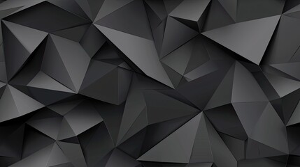 A black background with a repeating pattern of triangles with varying shades. SEAMLESS PATTERN