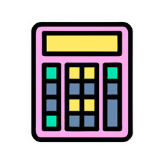 Modern style vector of calculator icon 