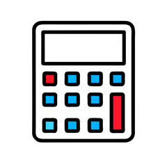 Modern style vector of calculator icon