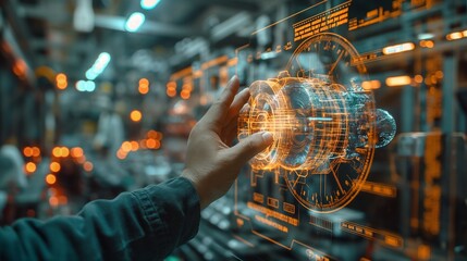 Augmented reality interface, guiding assembly process, digital