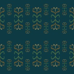 Colorful ikat pattern in vintage style.