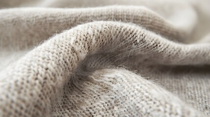 closeup of a soft wool texture with a soothing greige color palette, embodying an aesthetic and minimalist style perfect for serene design backgrounds 
