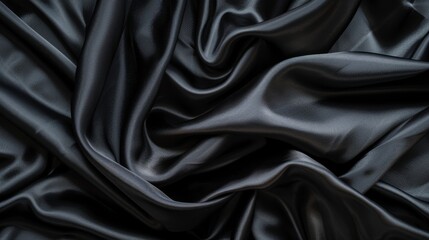 Obraz premium Black Satin Drape.