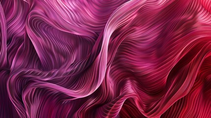 Obraz premium Abstract Pink and Red Wavy Lines Background.
