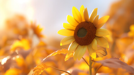 Fototapeta premium sunflower in the field