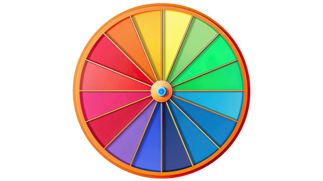 Wheel of fortune transparent background