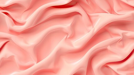 Obraz premium A close up image of creamy white satin fabric with soft, smooth folds and wrinkles