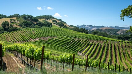 Fototapeta premium A hillside with potential for a vineyard