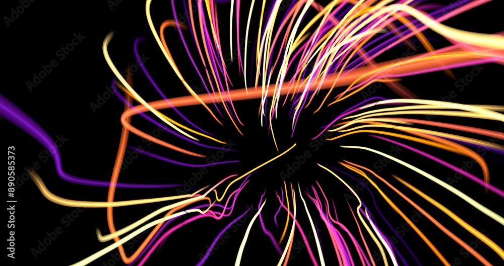 Poster light wave background, 3d Rendering, Abstract Background