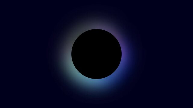 Abstract bright glow circle shape light, like Aurora Borealis. Minimal background animation in 4K.