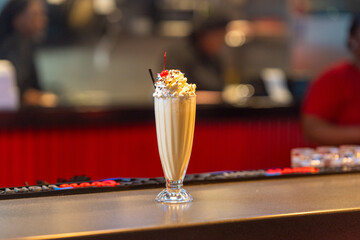 Milkshake at a diner