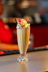 Milkshake at a diner