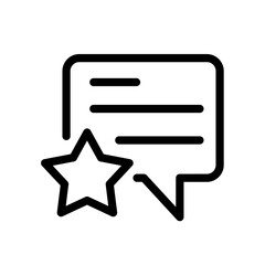 Vector graphics. SEO marketing, analytics, advertising, business icon. Linear icon, feedback button. Linear icons such as feedback, message icon, and thumb up.