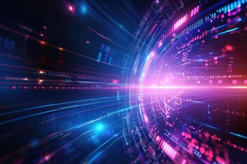 Data technology abstract futuristic illustration background