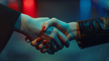 Bussinesswomen handshake