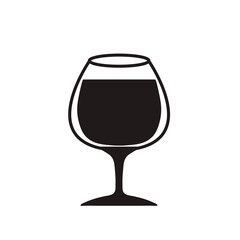 wine glass vector icon