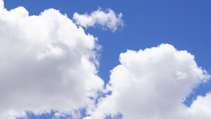 The beautiful blue sky with white clouds