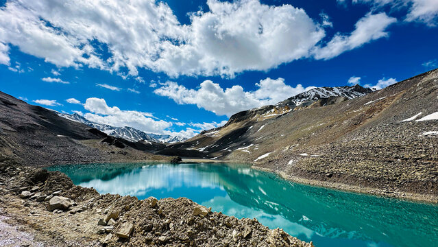 Suraj Taal Lake, Bara-lacha-la Pass, Keylong, Himachal Pradesh