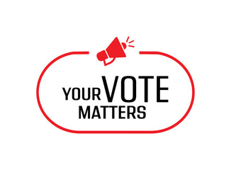 your vote matters	