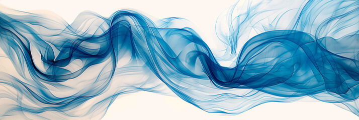 Abstract blue wavy dynamic lines wallpaper background