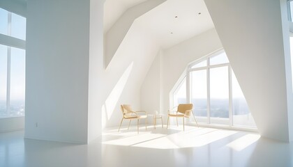 Photo interior modern design room 3d illustration