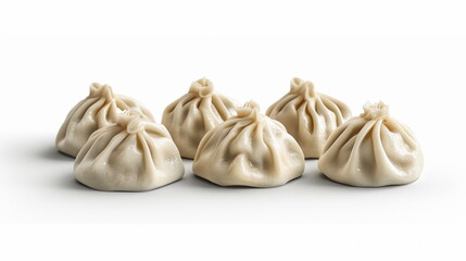 Khinkali food : A food made from flour and meat and vegetables as the main ingredients. AI Generative.