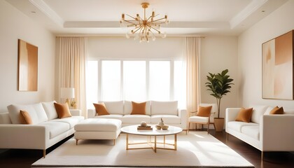 Fototapeta premium Photo interior modern design room 3d illustration