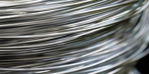Close-up of Rolled Wire