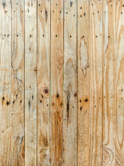 Rustic wooden pallet wall background, natural weathered wood plank texture