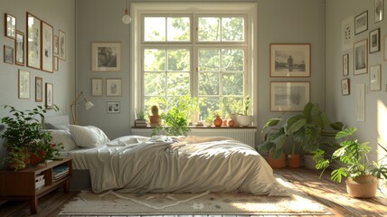 Create a bedroom. Generative AI