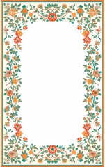 frame with flowers